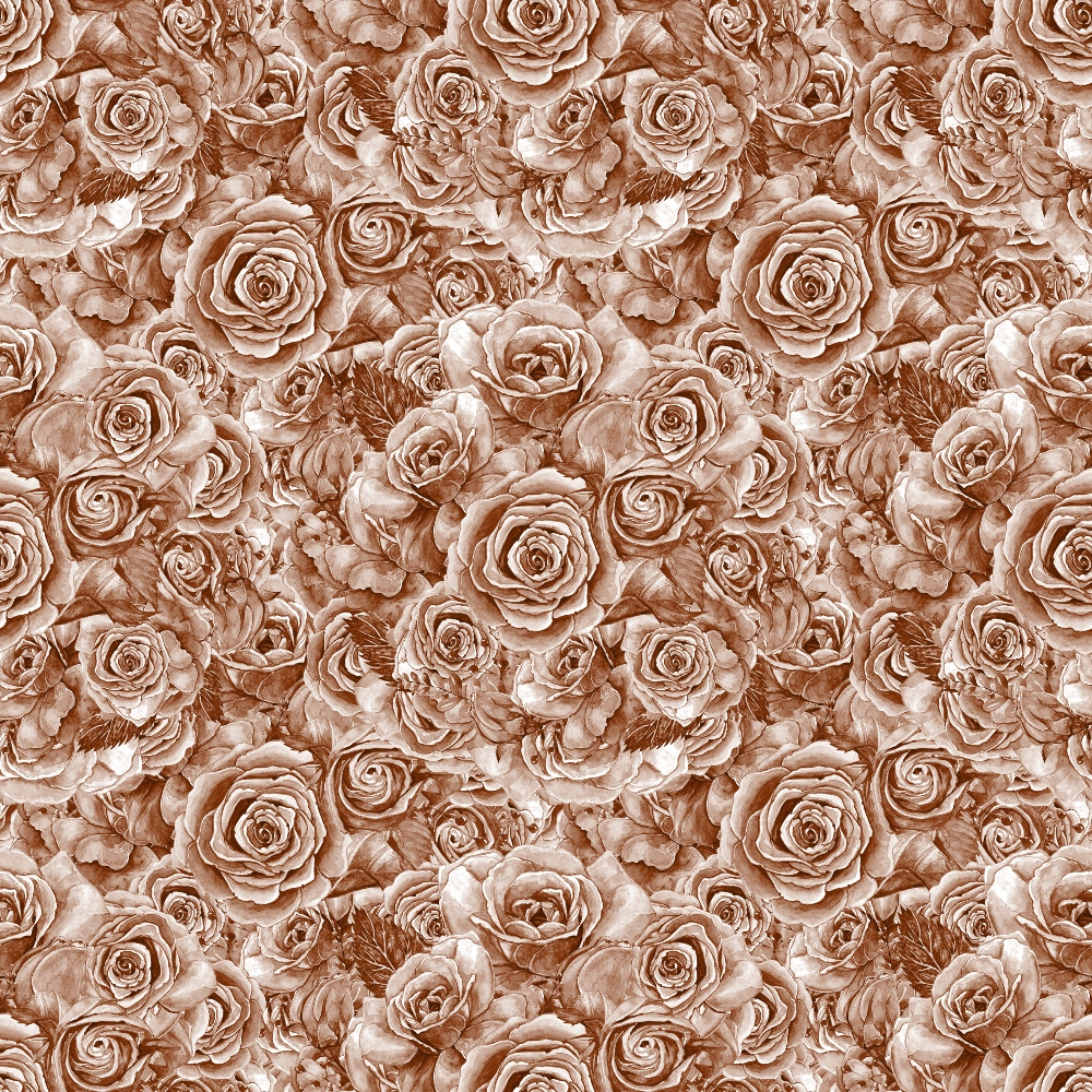 Sepia Blooms Pattern 11 Minky Fabric