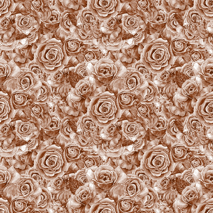 Sepia Blooms Pattern 11 Minky Fabric