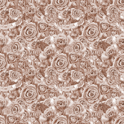Sepia Blooms Pattern 1 Minky Fabric