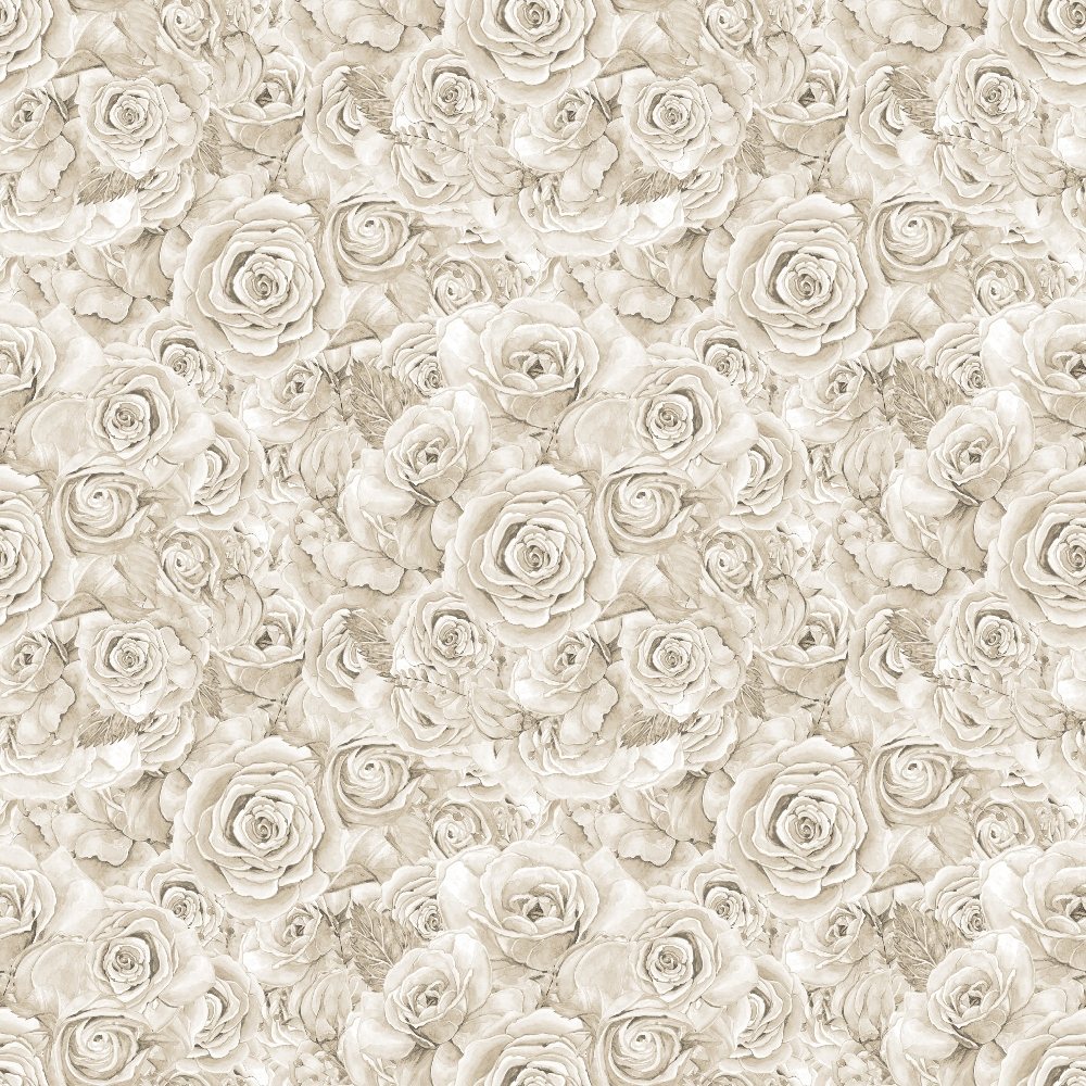Sepia Blooms Pattern 6 Minky Fabric