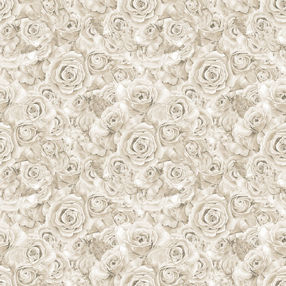 Sepia Blooms Pattern 6 Minky Fabric