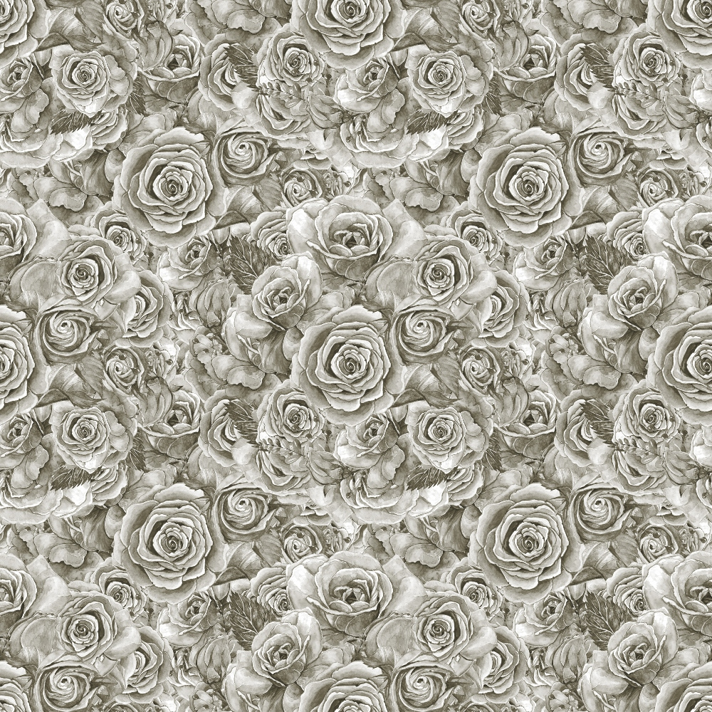 Sepia Blooms Pattern 86 Minky Fabric
