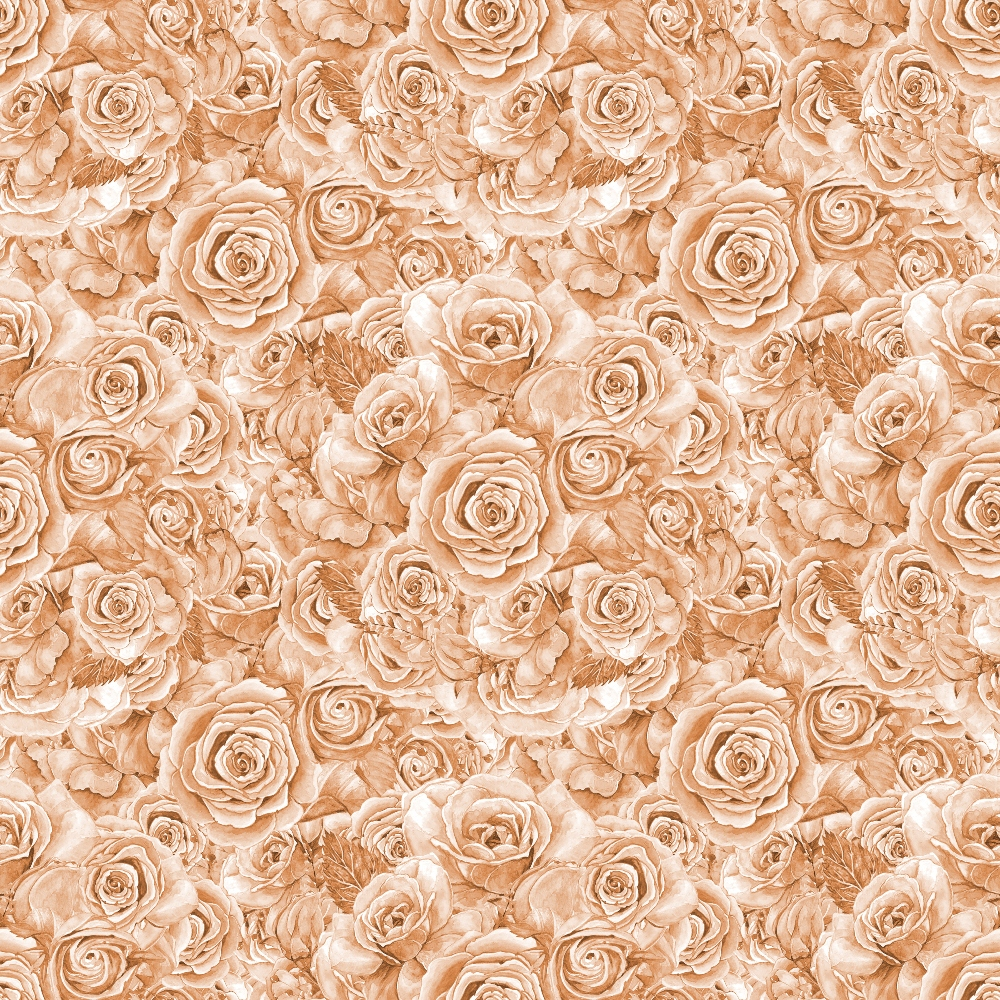 Sepia Blooms Pattern 9 Minky Fabric