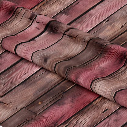 Pink Rose Wood Planks Pattern 3 Quilting Cotton Fabric