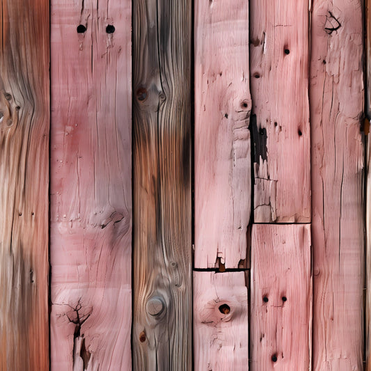 Pink Rose Wood Planks Pattern 4 Quilting Cotton Fabric