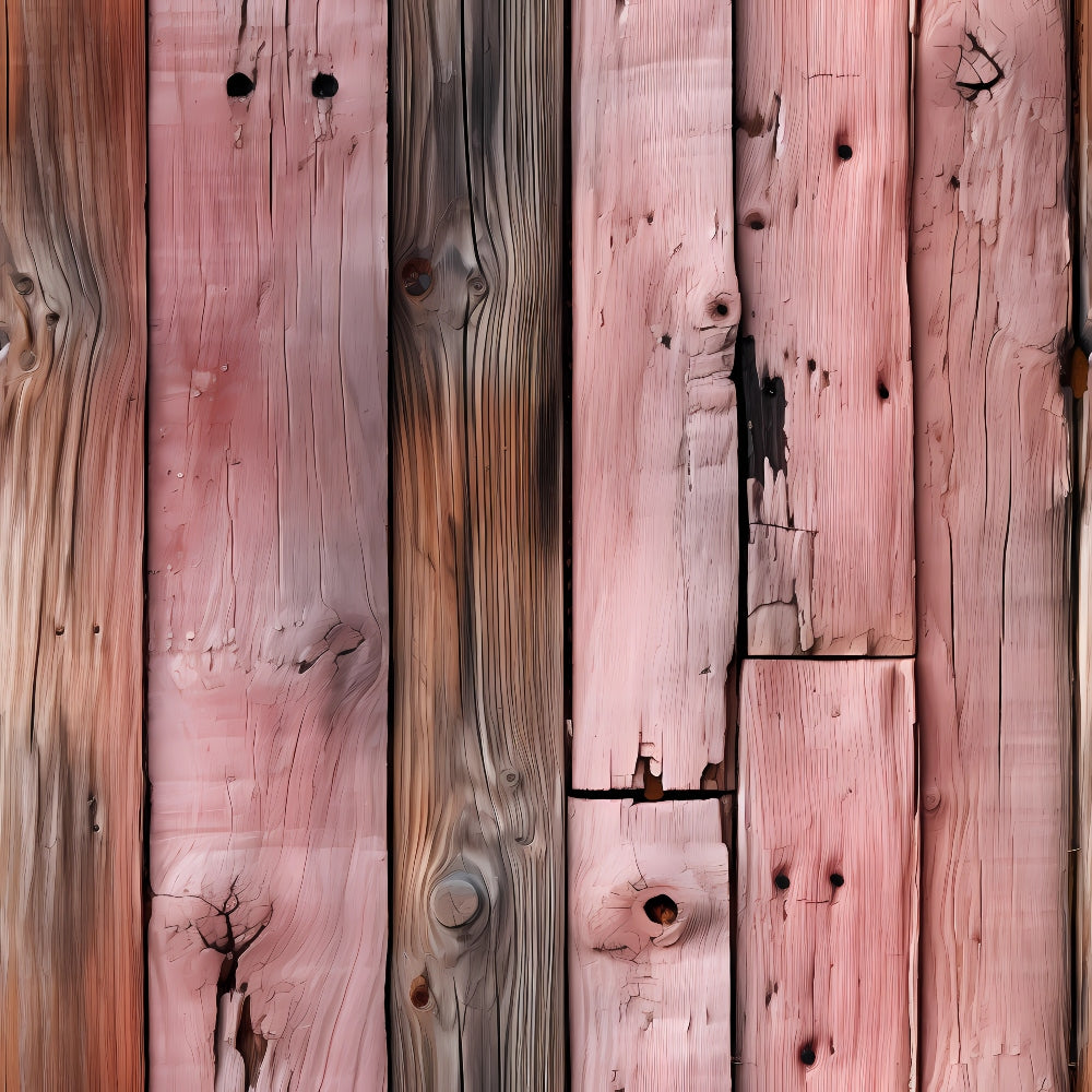 Blush Barn Boards Pattern 4 Minky Fabric