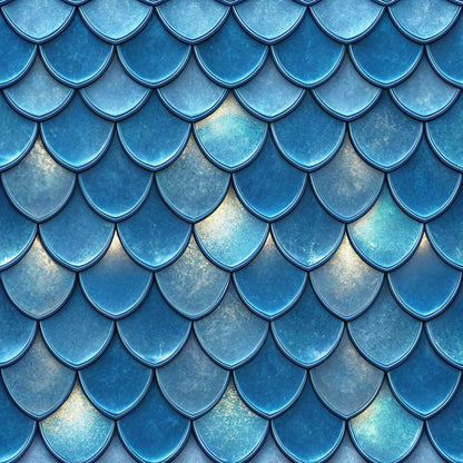 Royal Blue Azure Pattern 15 Quilting Cotton Fabric