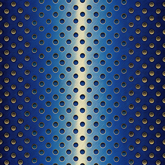 Royal Blue Azure Pattern 18 Quilting Cotton Fabric