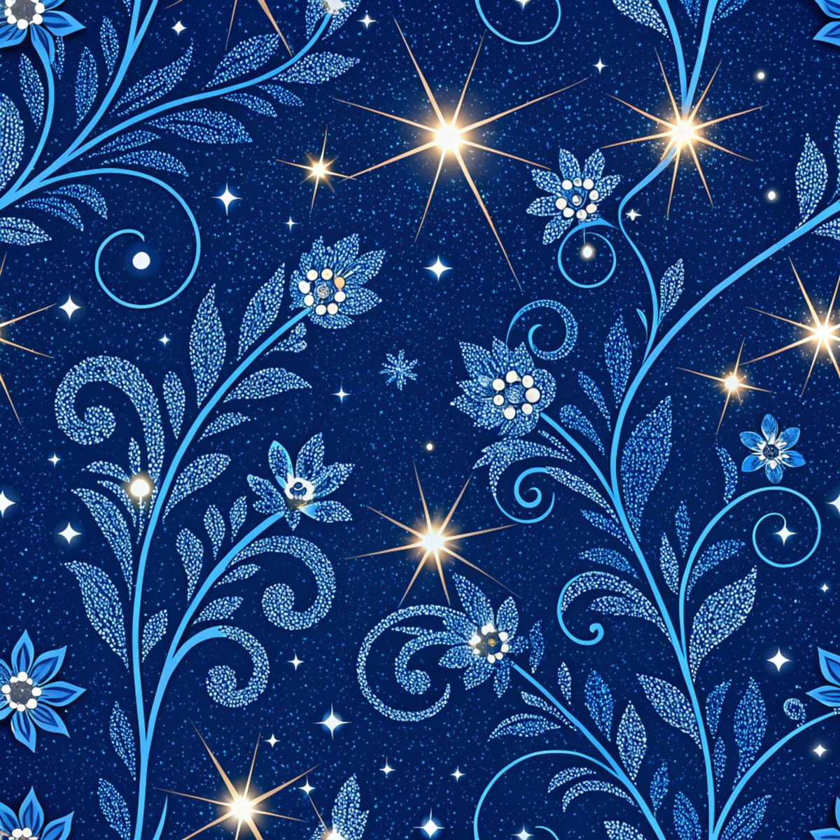 Sapphire Gleam Pattern 20 Minky Fabric