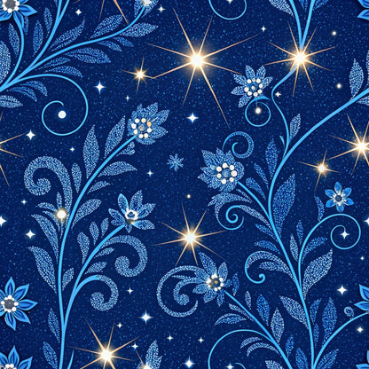 Sapphire Gleam Pattern 20 Minky Fabric