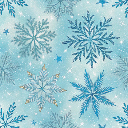 Sapphire Gleam Pattern 2 Minky Fabric