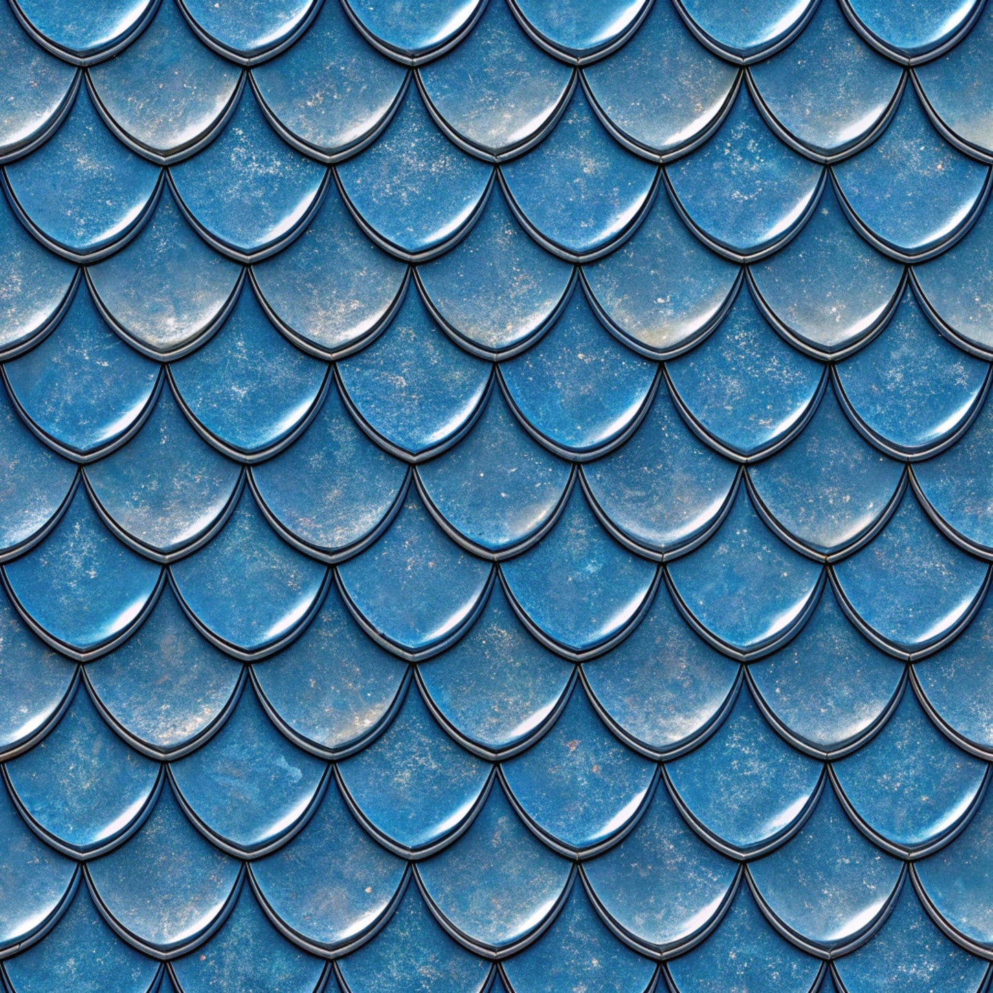 Royal Blue Azure Pattern 3 Quilting Cotton Fabric