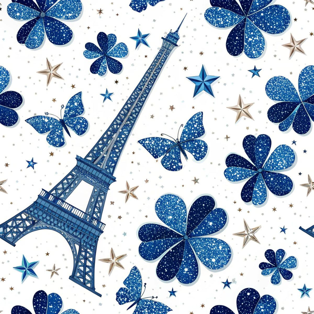 Sapphire Gleam Pattern 4 Minky Fabric