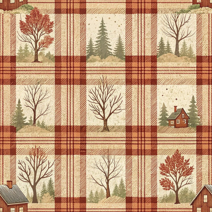 Cozy Cabin Tartan Pattern 10 Minky Fabric