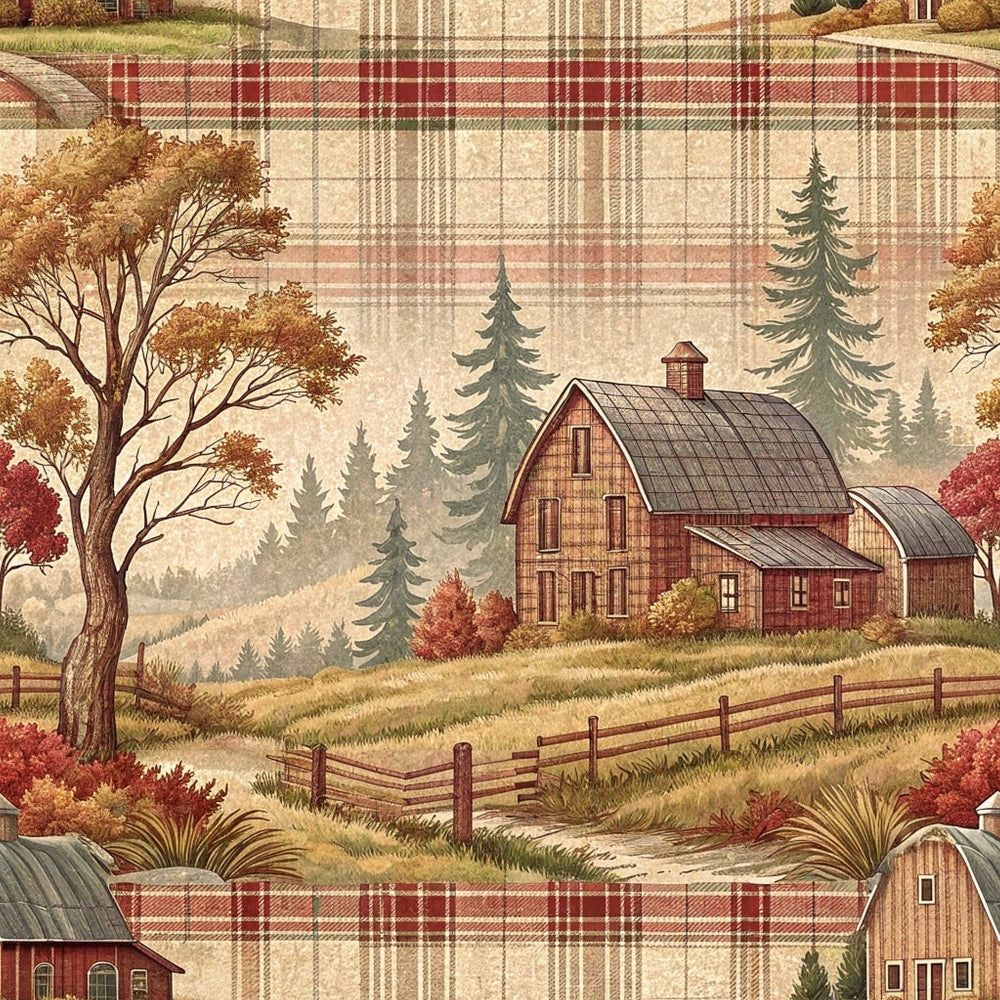 Cozy Cabin Tartan Pattern 1 Minky Fabric