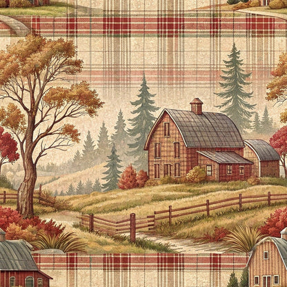 Cozy Cabin Tartan Pattern 1 Minky Fabric