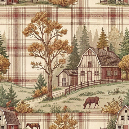 Cozy Cabin Tartan Pattern 2 Minky Fabric