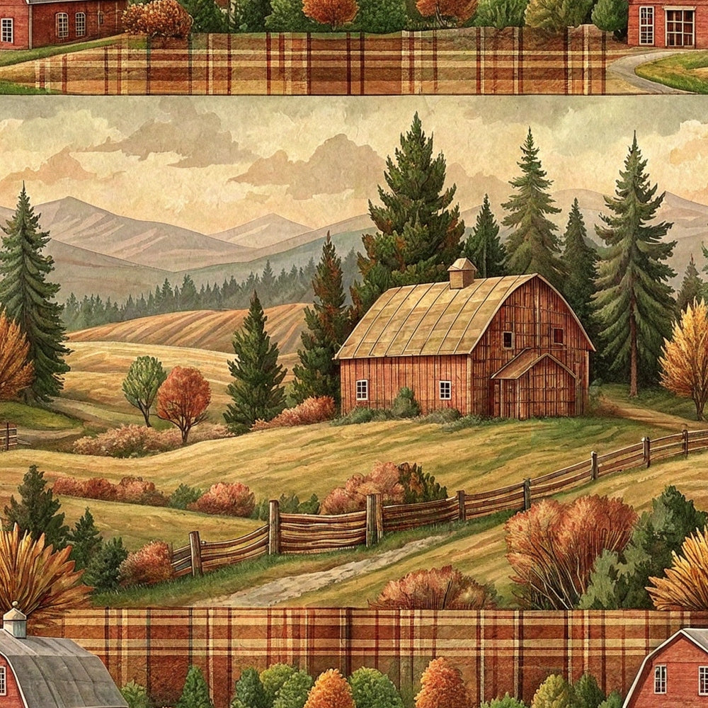 Cozy Cabin Tartan Pattern 3 Minky Fabric