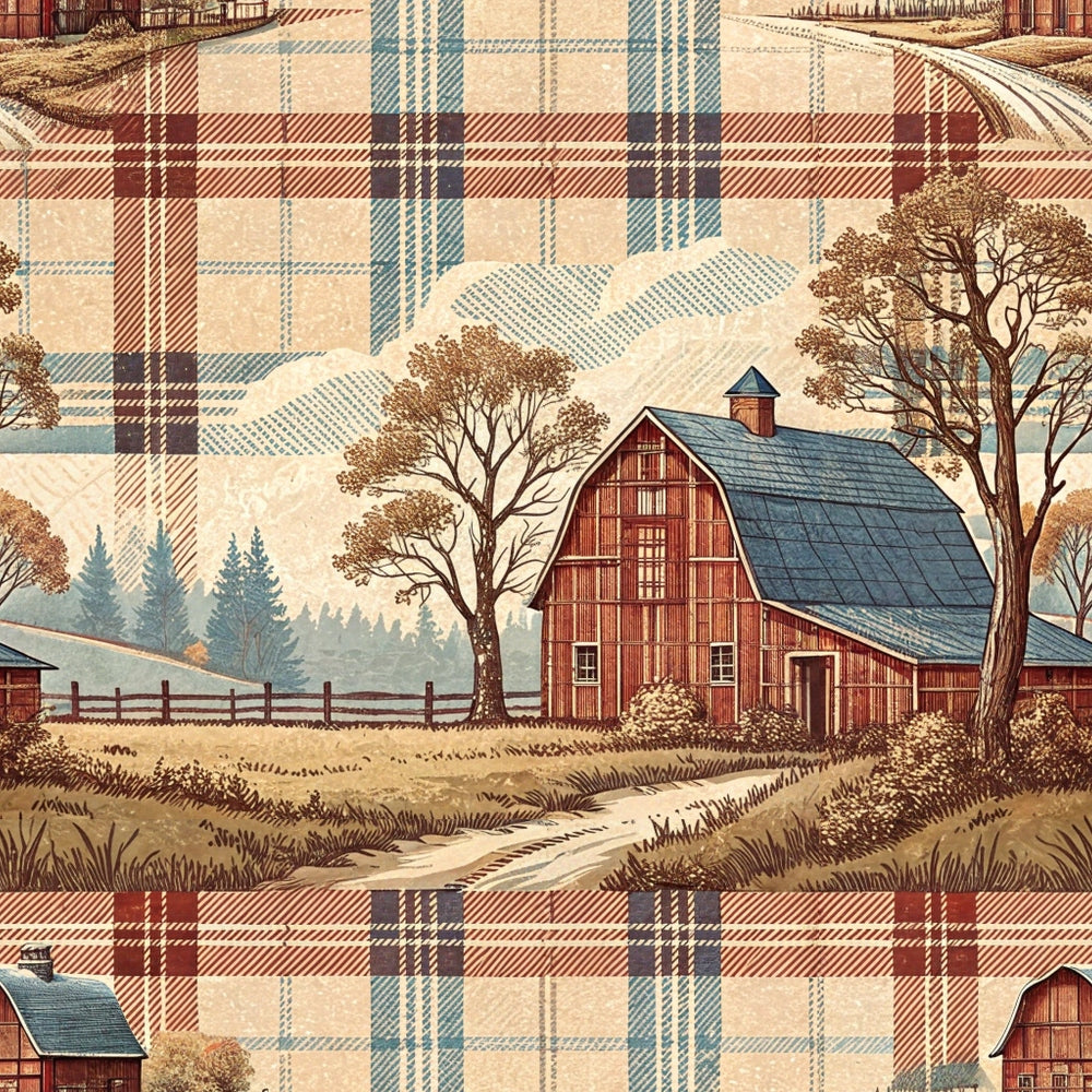 Cozy Cabin Tartan Pattern 5 Minky Fabric