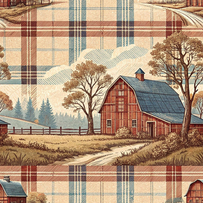 Cozy Cabin Tartan Pattern 5 Minky Fabric