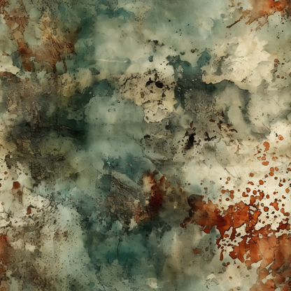 Faded Fresco Pattern 4 Minky Fabric