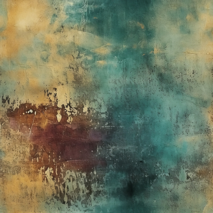 Faded Fresco Pattern 6 Minky Fabric