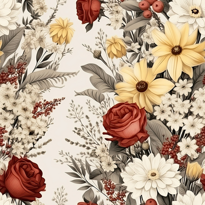 Heirloom Meadow Pattern 2 Minky Fabric