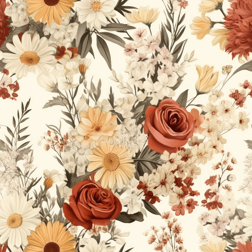 Heirloom Meadow Pattern 3 Minky Fabric