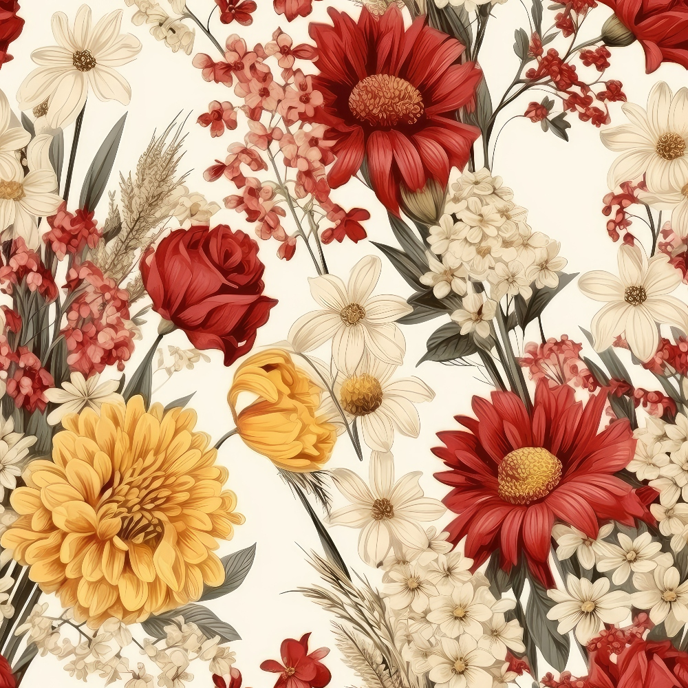 Heirloom Meadow Pattern 9 Minky Fabric