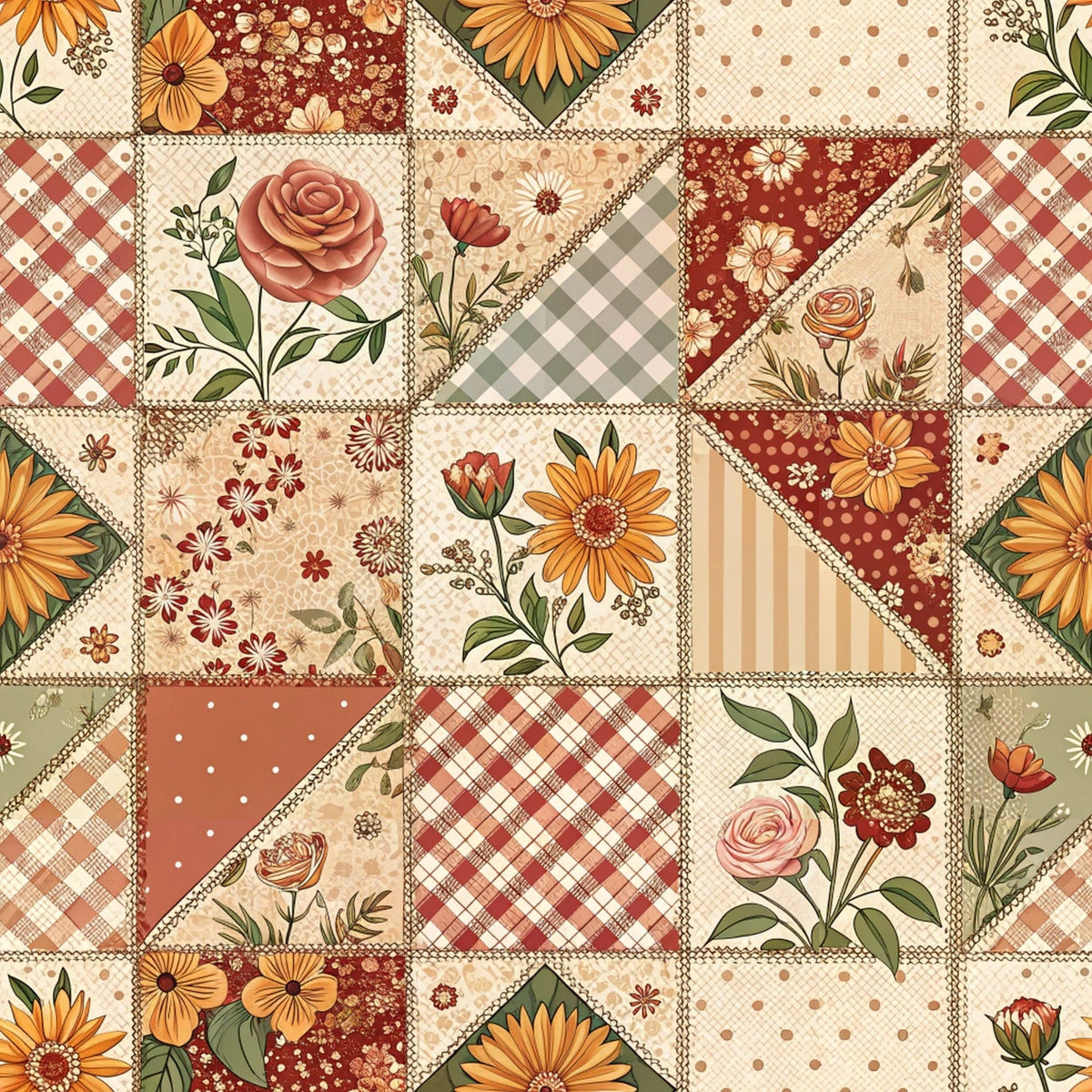 Rustic Patchwork Quilt Pattern 10 Minky Fabric