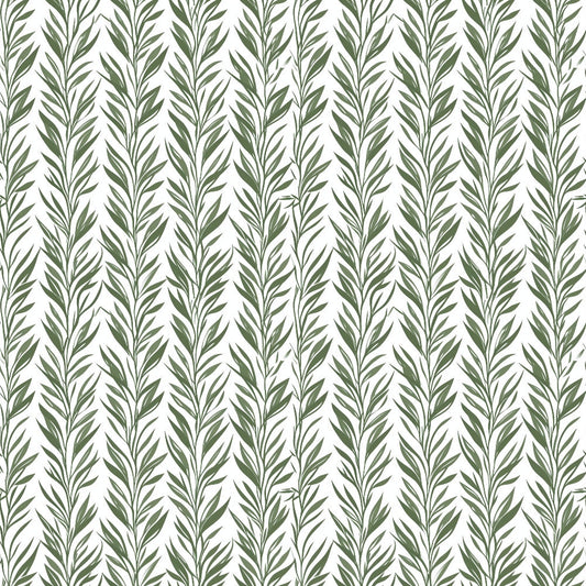Sage Green Boho Pattern 1 Quilting Cotton Fabric