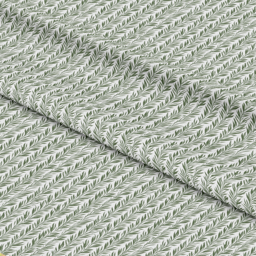 Sage Green Boho Pattern 1 Quilting Cotton Fabric