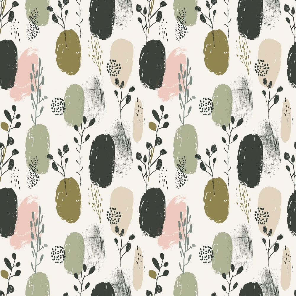 Olive Grove Pattern 2 Minky Fabric