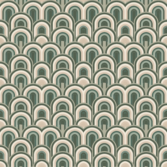 Sage Green Boho Pattern 6 Quilting Cotton Fabric