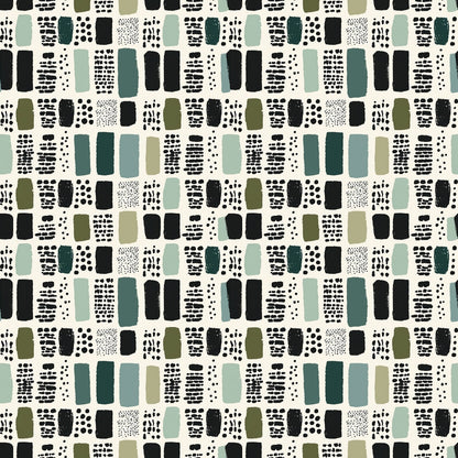 Sage Green Boho Pattern 7 Quilting Cotton Fabric