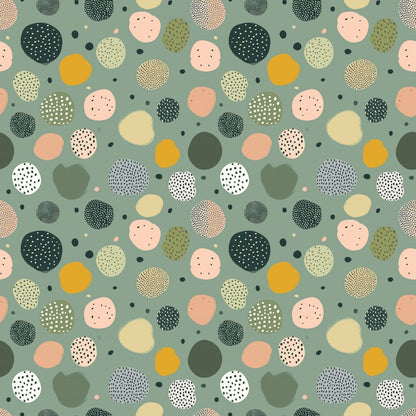 Sage Green Boho Pattern 9 Quilting Cotton Fabric