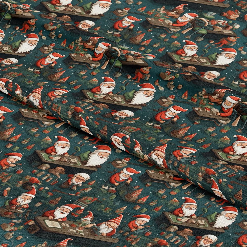 Santa's Workshop Pattern 18 Quilting Cotton Fabric