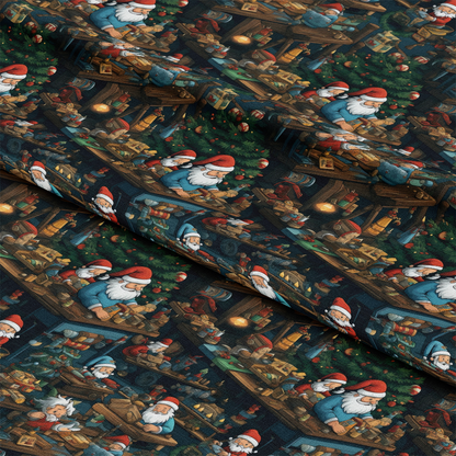 Santa's Workshop Pattern 19 Quilting Cotton Fabric