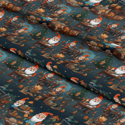 Santa's Workshop Pattern 1 Quilting Cotton Fabric