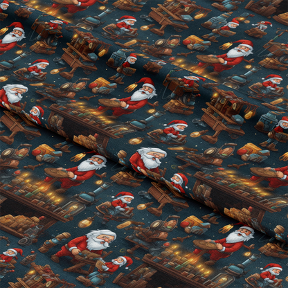 Santa's Workshop Pattern 20 Quilting Cotton Fabric