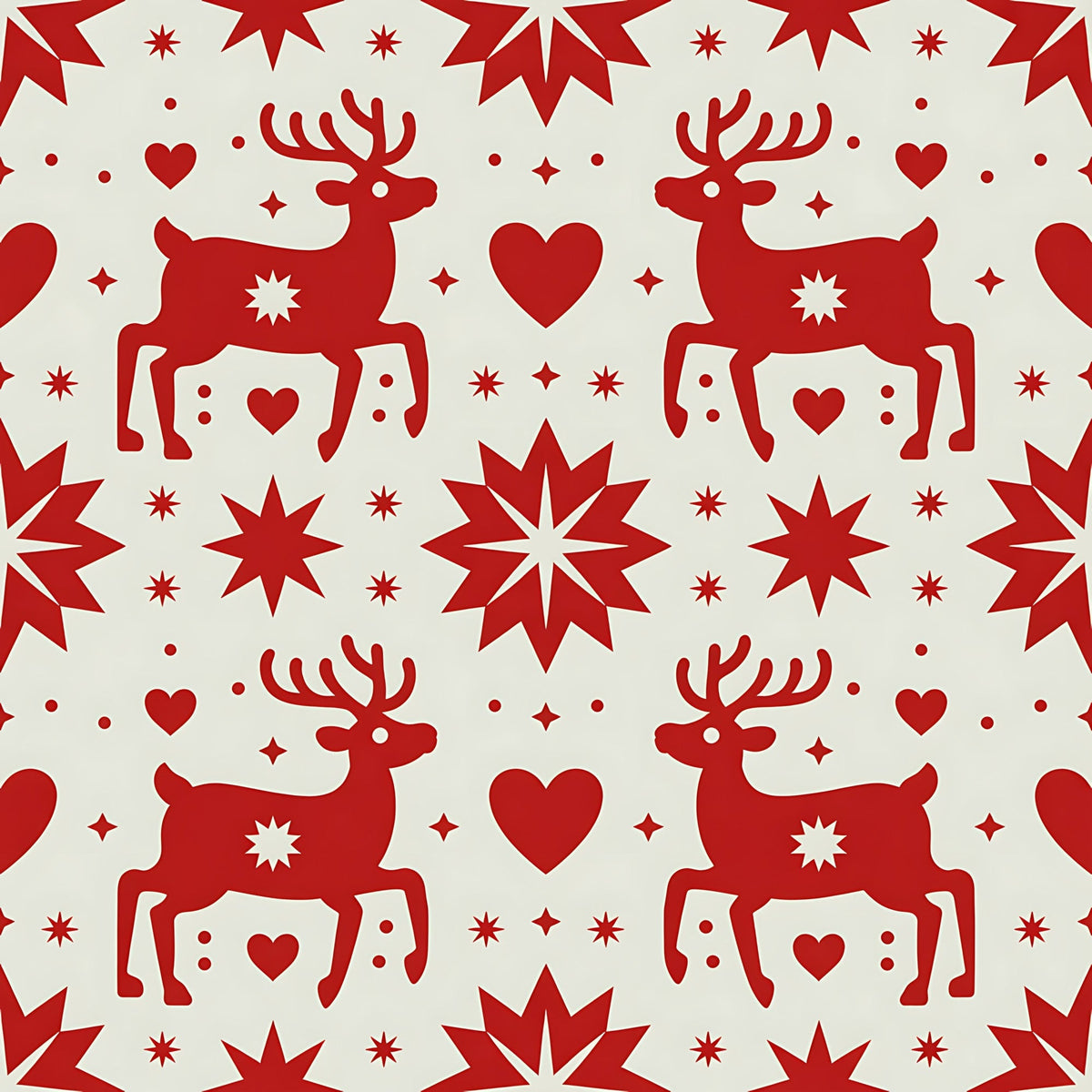 Nordic Reindeer Knit Pattern 2 Minky Fabric