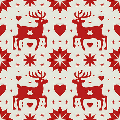 Nordic Reindeer Knit Pattern 2 Minky Fabric