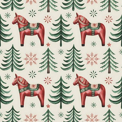 Nordic Reindeer Knit Pattern 6 Minky Fabric