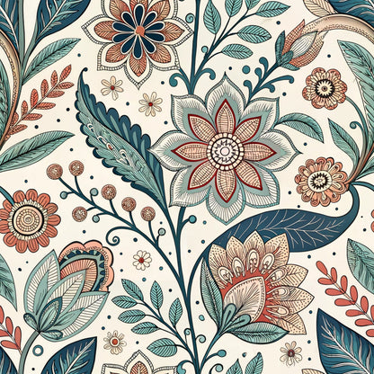 Nordic Bloom Pattern 7 Minky Fabric