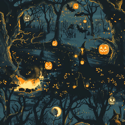 Pumpkin Hollow Pattern 16 Minky Fabric