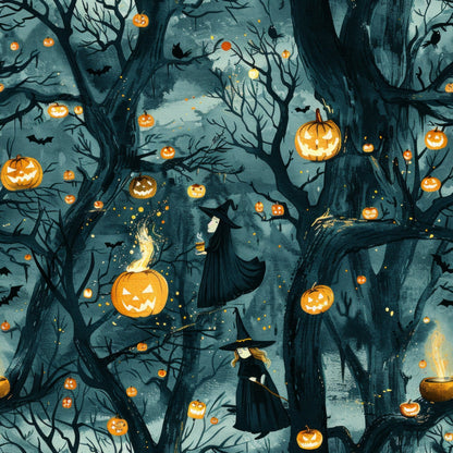 Pumpkin Hollow Pattern 17 Minky Fabric