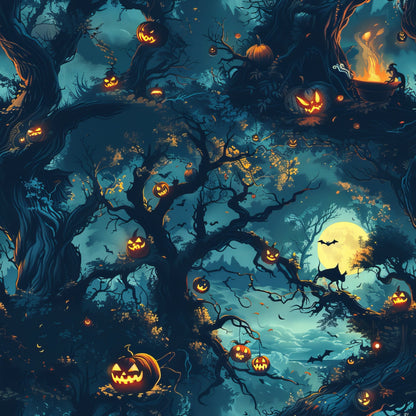 Pumpkin Hollow Pattern 19 Minky Fabric