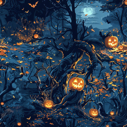 Pumpkin Hollow Pattern 22 Minky Fabric