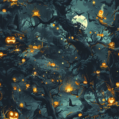 Pumpkin Hollow Pattern 23 Minky Fabric