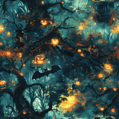 Pumpkin Hollow Pattern 7 Minky Fabric